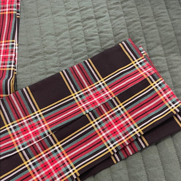 J. Crew Plaid Straight Leg Pants - Red, Yellow, Black - Picture 3 of 5